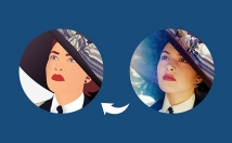 نقاشی-دیجیتال-پرتره-رئال-بصورت-وکتورآرت-عکس